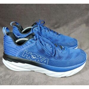 Hoka One One Bondi 6 Blue Running Shoes Sneakers Mens Size 12